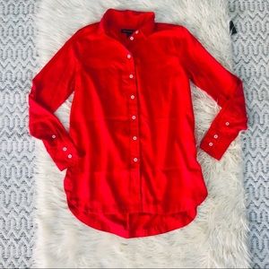 Banana Republic Parker Tunic Fit Button Down